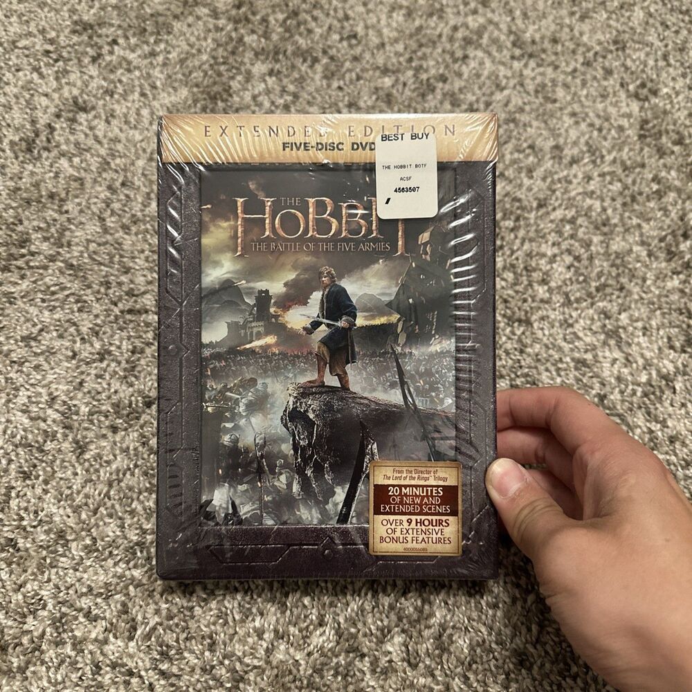 The Hobbit: The Battle of the Five Armies (DVD, 5-Disc Extended Edition) New